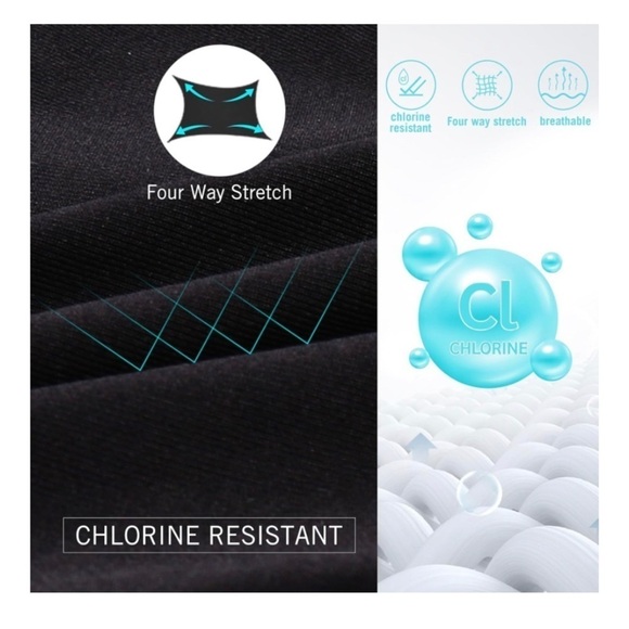 Baleaf Laureate Open Back One-Piece UPF 50+ Swim Team Training Swimsuit 40 / XL - Picture 5 of 10